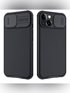 Mangix iPhone 13 case with camera cover Black NWT